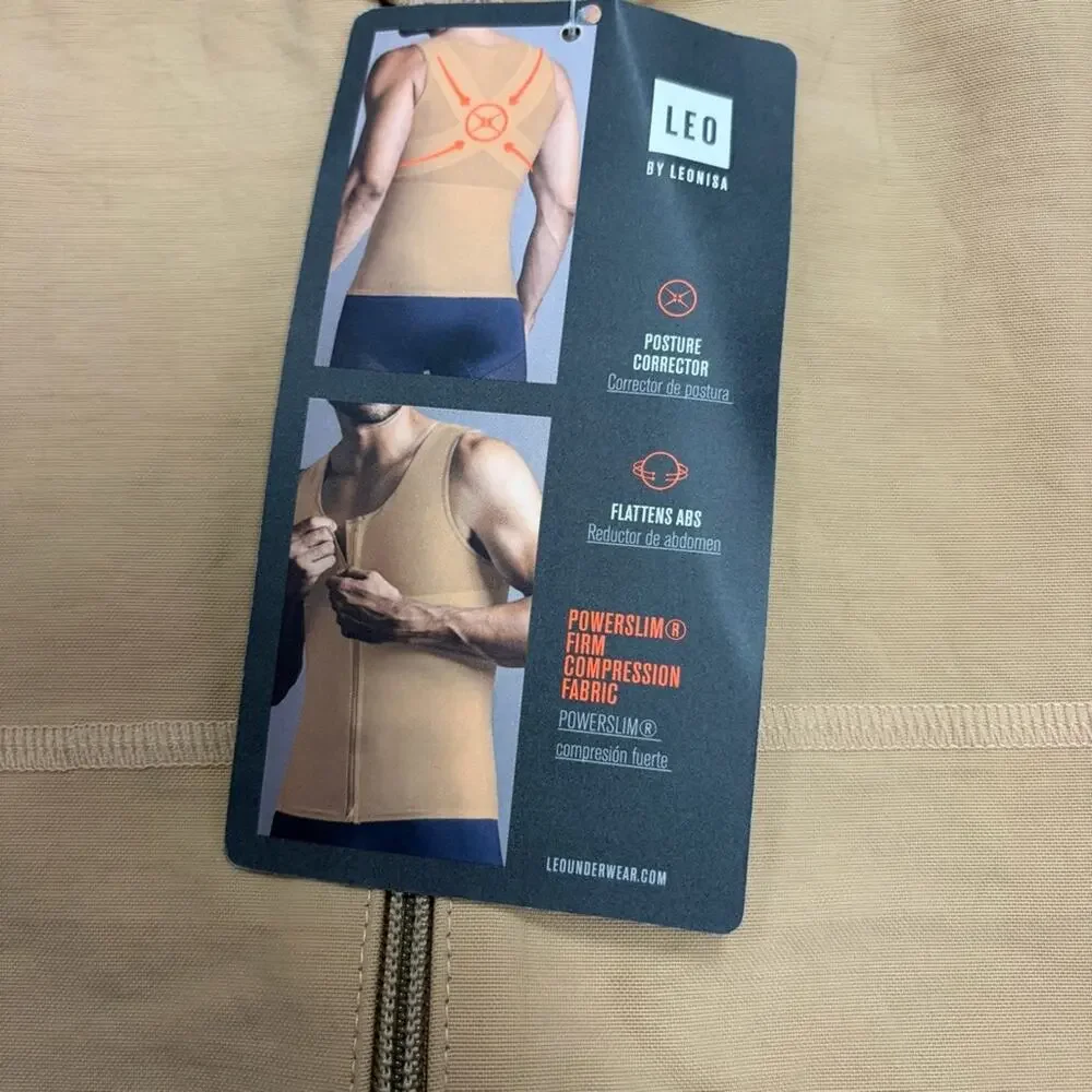 NWT‎ Leonisa LEO Men's Compression Tank Top - 4XL